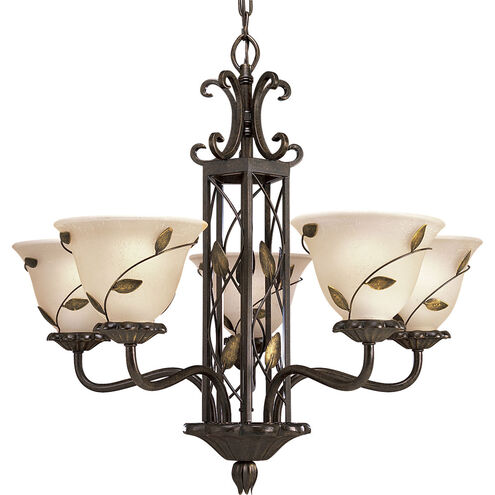 Eden 5 Light 27 inch Forged Bronze Chandelier Ceiling Light