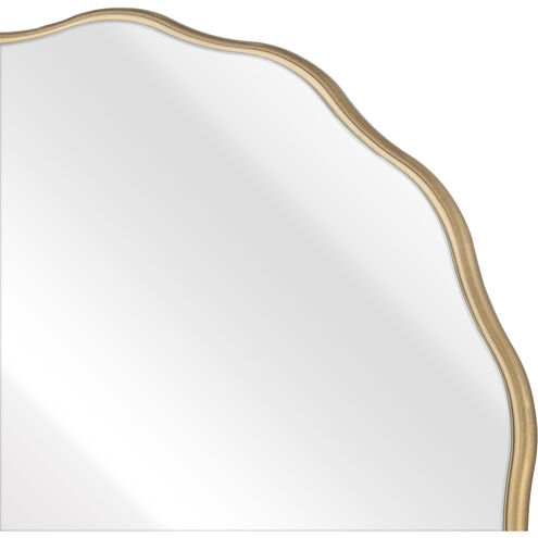 Dora 28 X 28 inch Brass with Clear Wall Mirror
