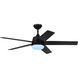 Astrea 52 inch Matte Black with Matte Black/Sepia Brown Reversible Blades Ceiling Fan