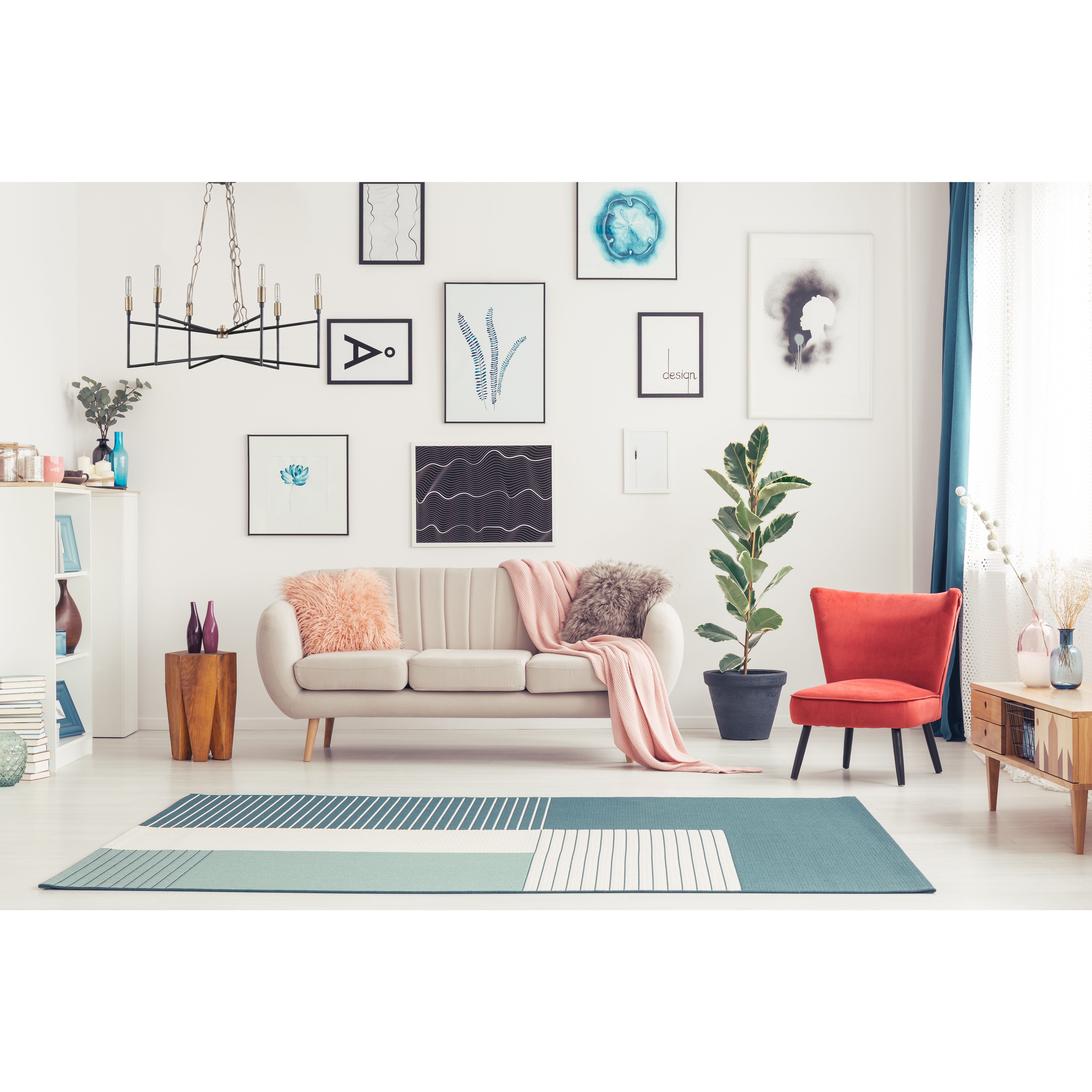 Bodie 6 Light 26 inch Havana Gold and Carbon Chandelier Ceiling Light