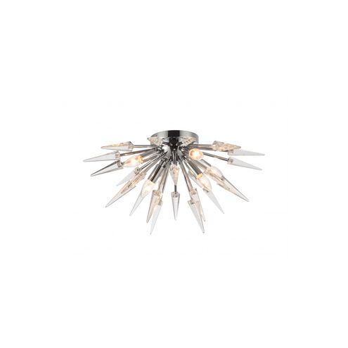 Canada 6 Light 24 inch Chrome Flush Mount Ceiling Light