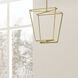 Curant LED 20.75 inch Aged Brass Chandelier Ceiling Light