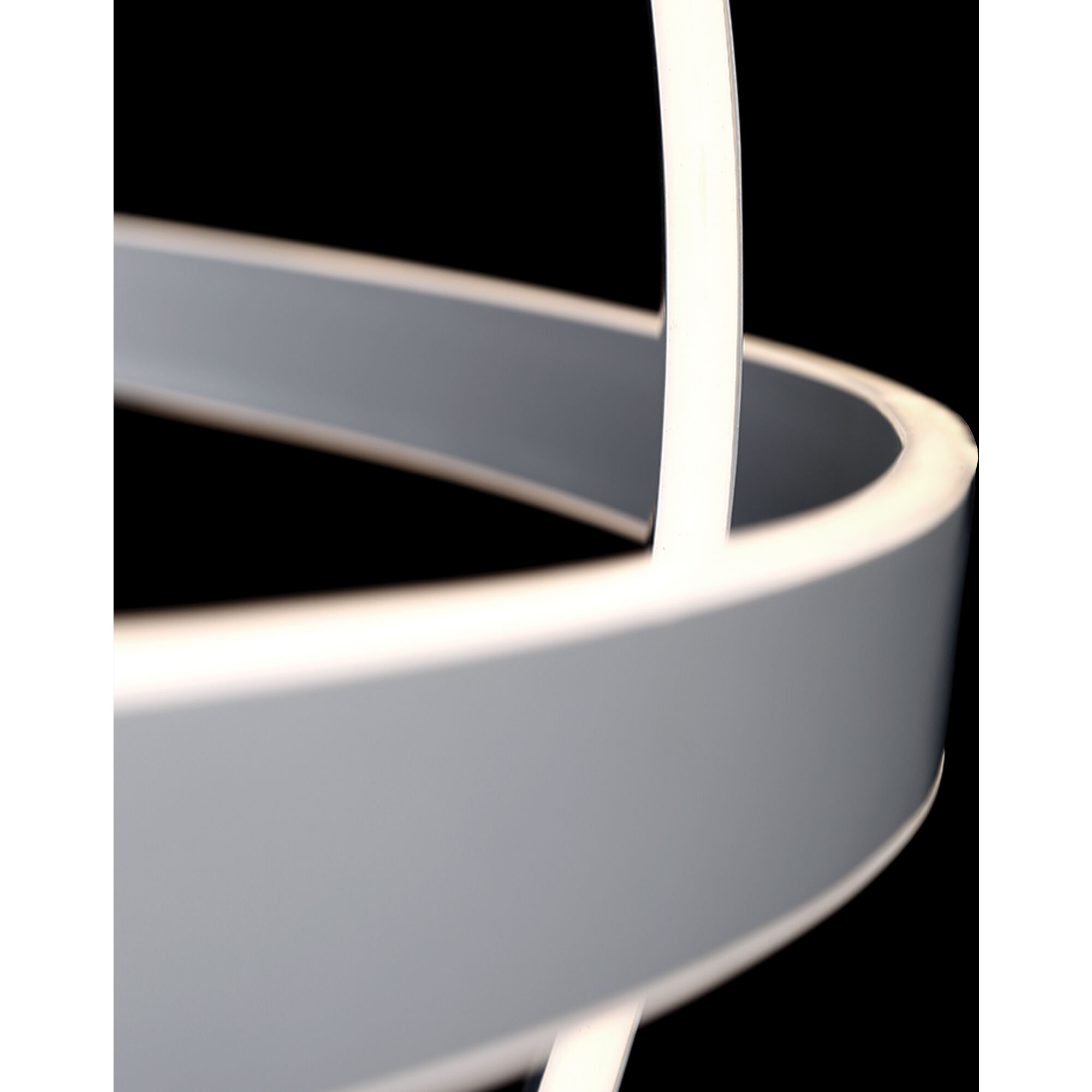 Kinetic LED 38 inch Titanium Chandelier Ceiling Light in 38in.