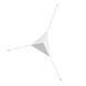 Abstract LED 41 inch Satin White Multi-Surface Mount Wall Light in Large