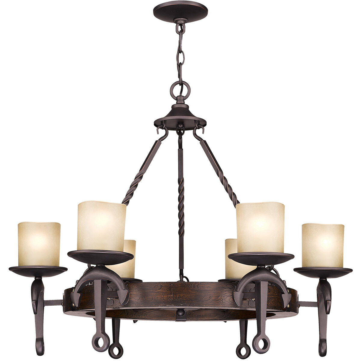 Cape May 6 Light 30 inch Olde Bronze Chandelier Ceiling Light
