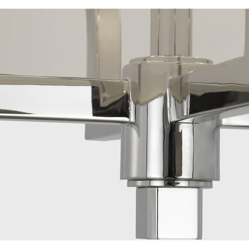 Barbara Barry Westport 4 Light 23 inch Polished Nickel Hanging Shade Ceiling Light, Large