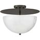 Inez LED 16.25 inch Black Oxide Foyer Light Ceiling Light, Semi-Flush Mount