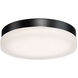 Circa LED 11 inch Black Flush Mount Ceiling Light in 3500K, 11in.