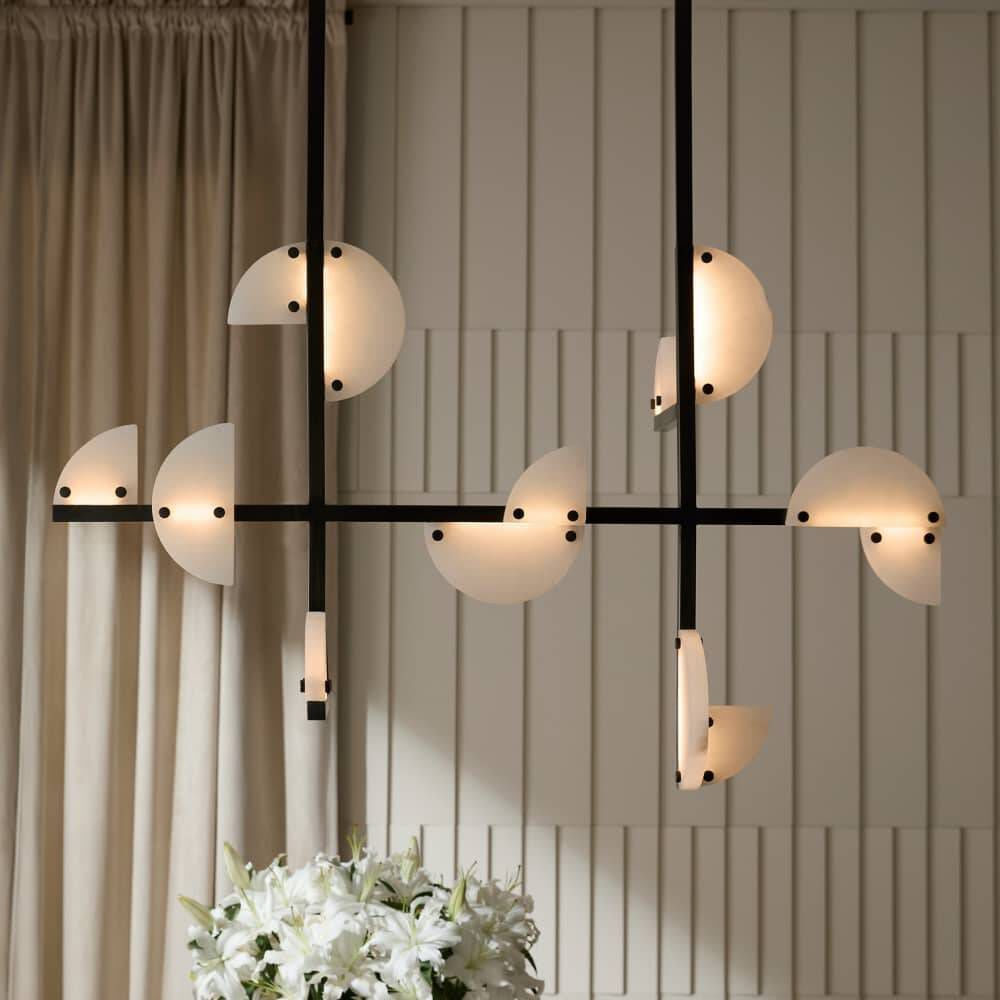 Nova 14 Light 39.5 inch English Bronze Linear Chandelier Ceiling Light