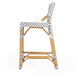 Creanly Rattan 25" Counter Stool in Gray