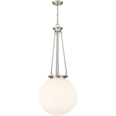 Beacon 1 Light 17.75 inch Satin Nickel Pendant Ceiling Light