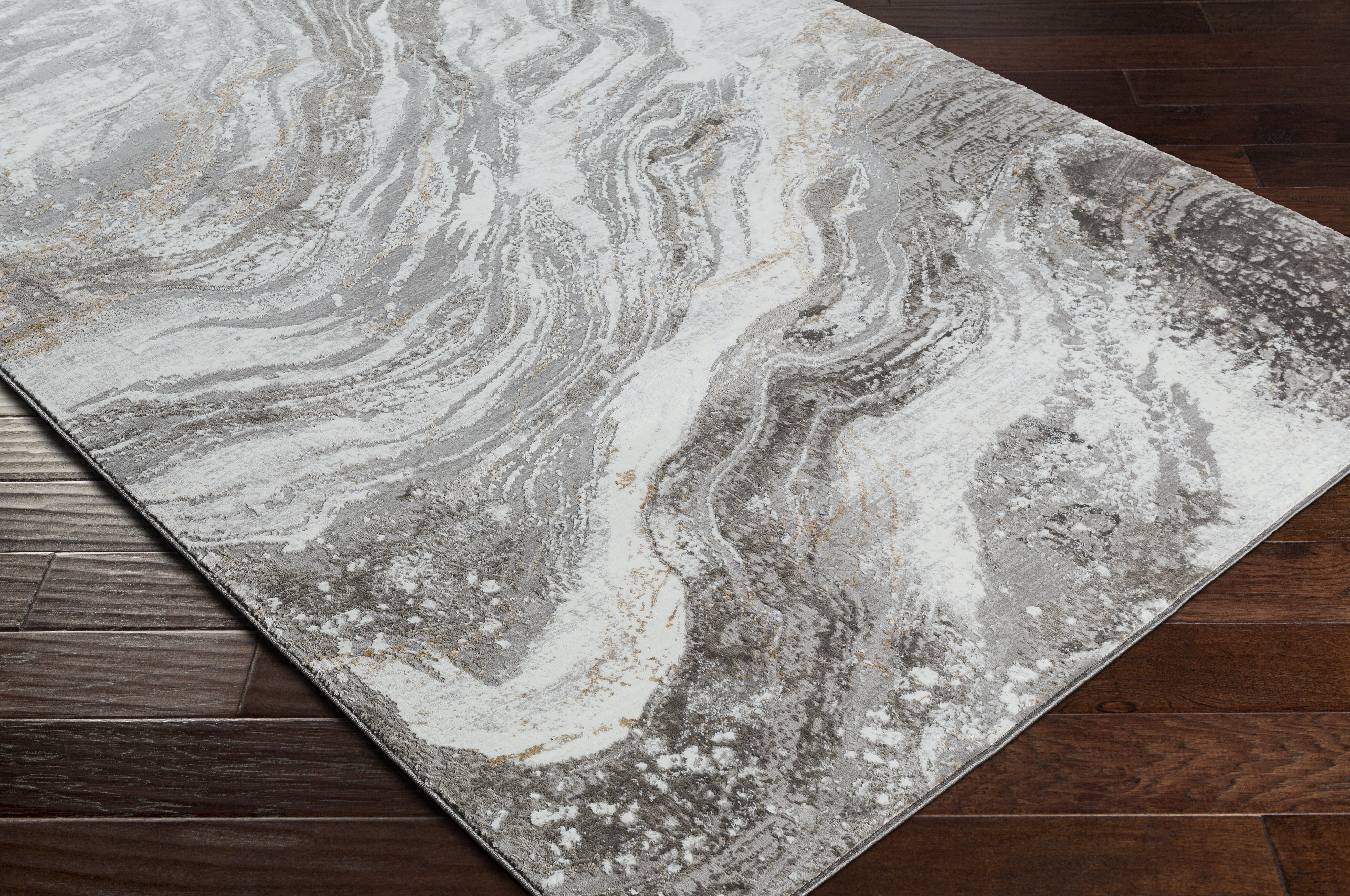 Allegro 84 X 63 inch Taupe Rug, Rectangle