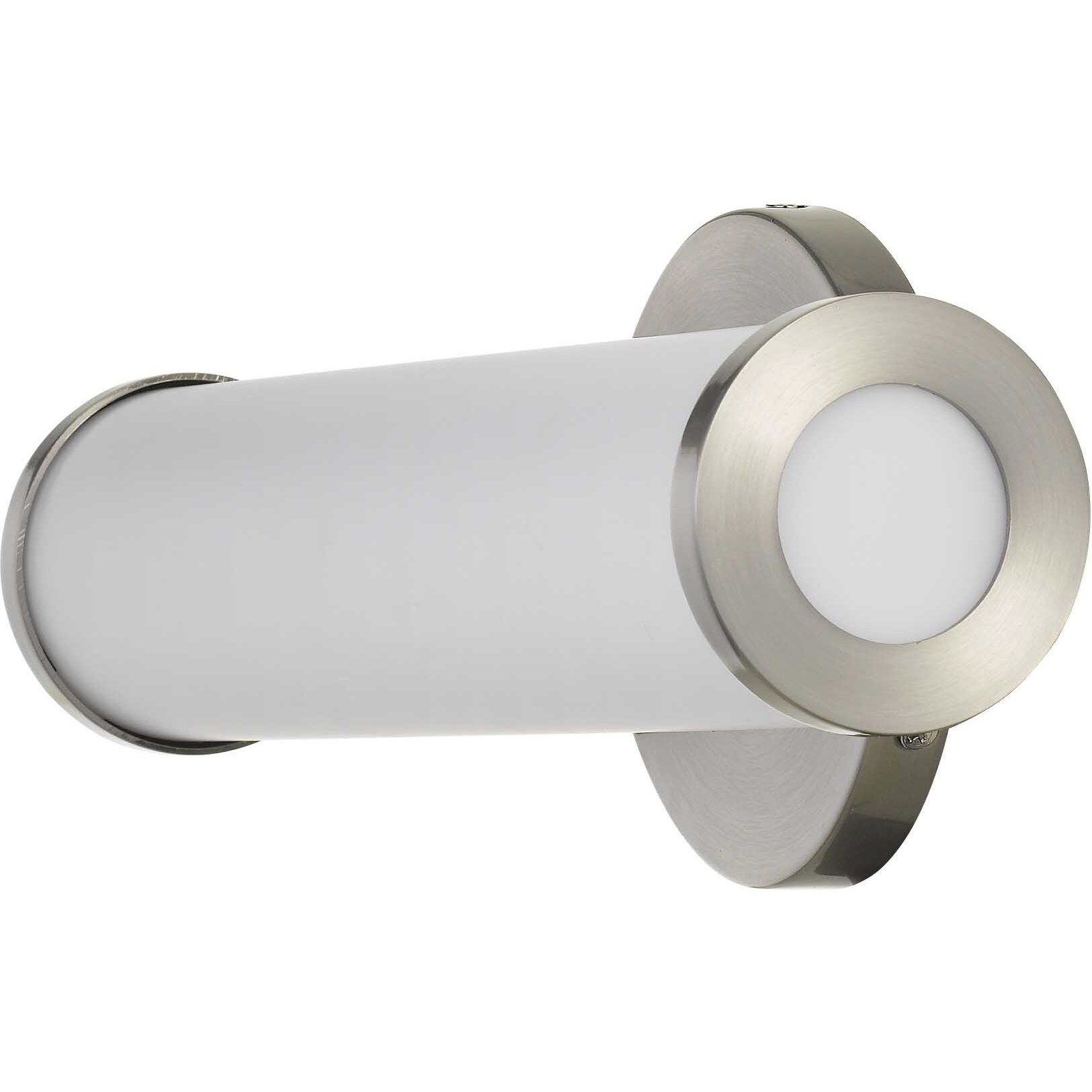 Brentwood LED 5 inch Brushed Steel Vanity Light Wall Light
