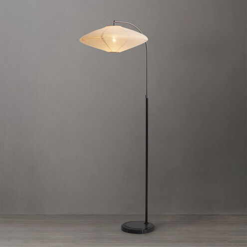 Roswell 63 inch 23.00 watt Matte Black Floor Lamp Portable Light