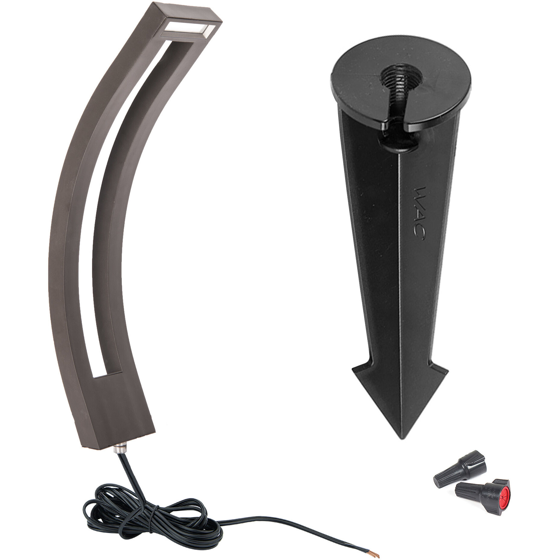 Slide 12 3 watt Bronze Path Lighting, Path and Area Light, WAC Landscape