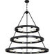 Castile 27 Light 40 inch Matte Black Chandelier Ceiling Light