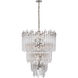 Suzanne Kasler Adele 12 Light 24 inch Polished Nickel with Clear Acrylic Chandelier Ceiling Light