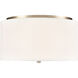 Guyten 2 Light 13 inch Modern Gold Flush Mount Ceiling Light