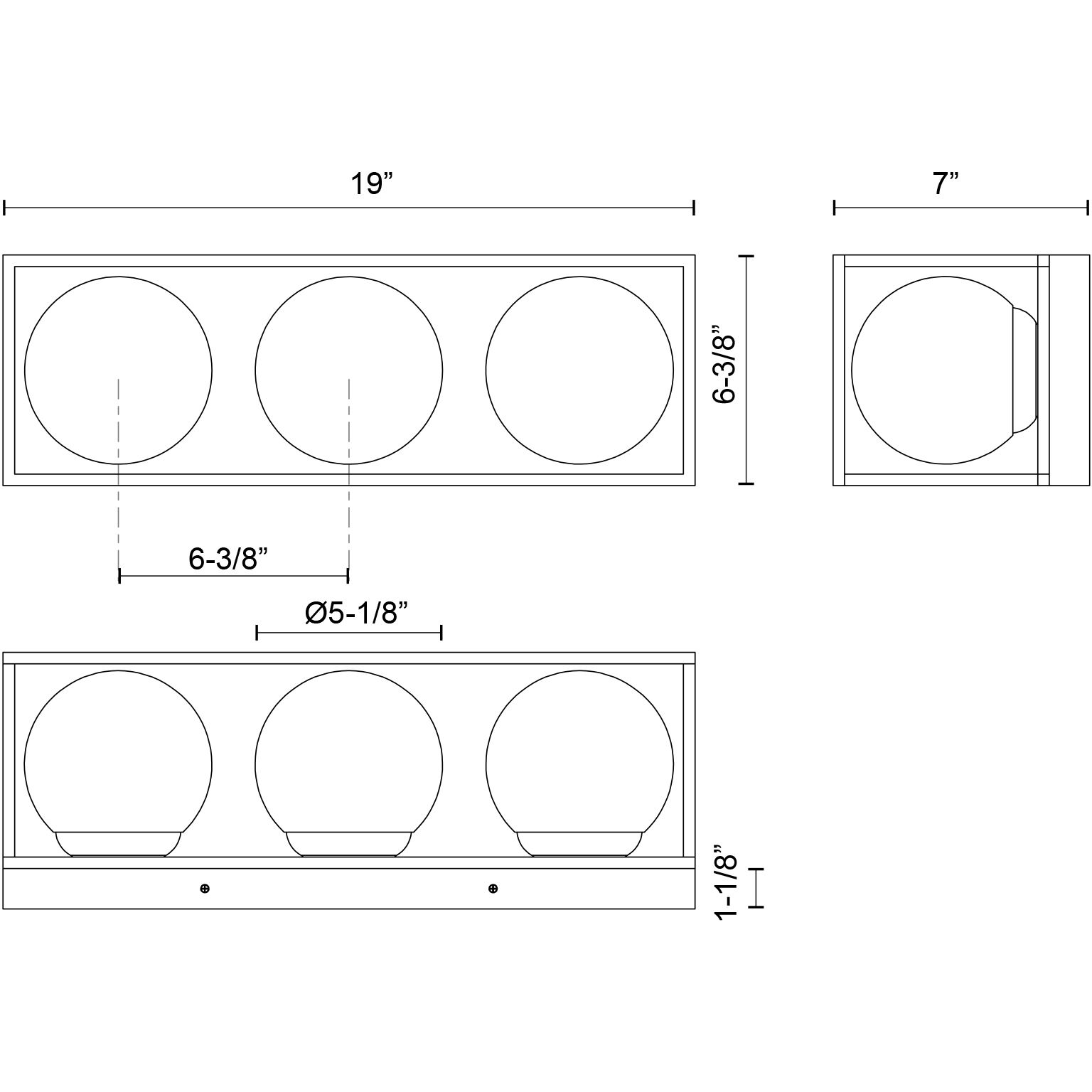 Alora Mood Amelia 3 Light 6.38 inch Black Exterior Wall Sconce