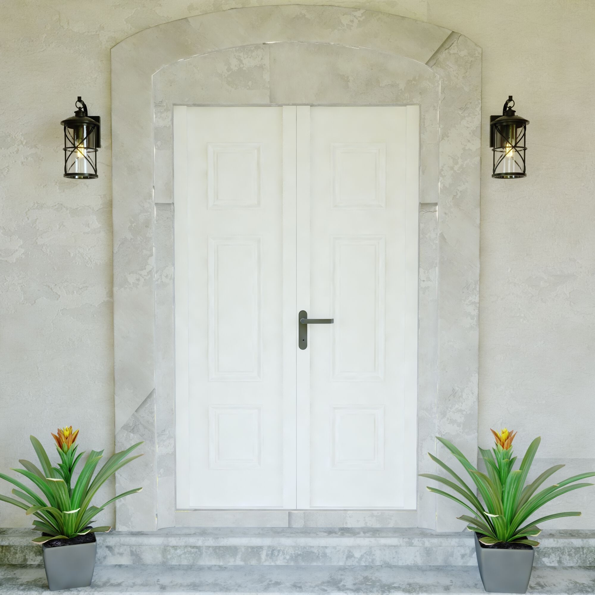 Adams LED 12 inch Black Outdoor Wall