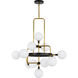 Sean Lavin Viaggio LED 30.2 inch Opal/Brass Chandelier Ceiling Light in LED 90 CRI 3000K