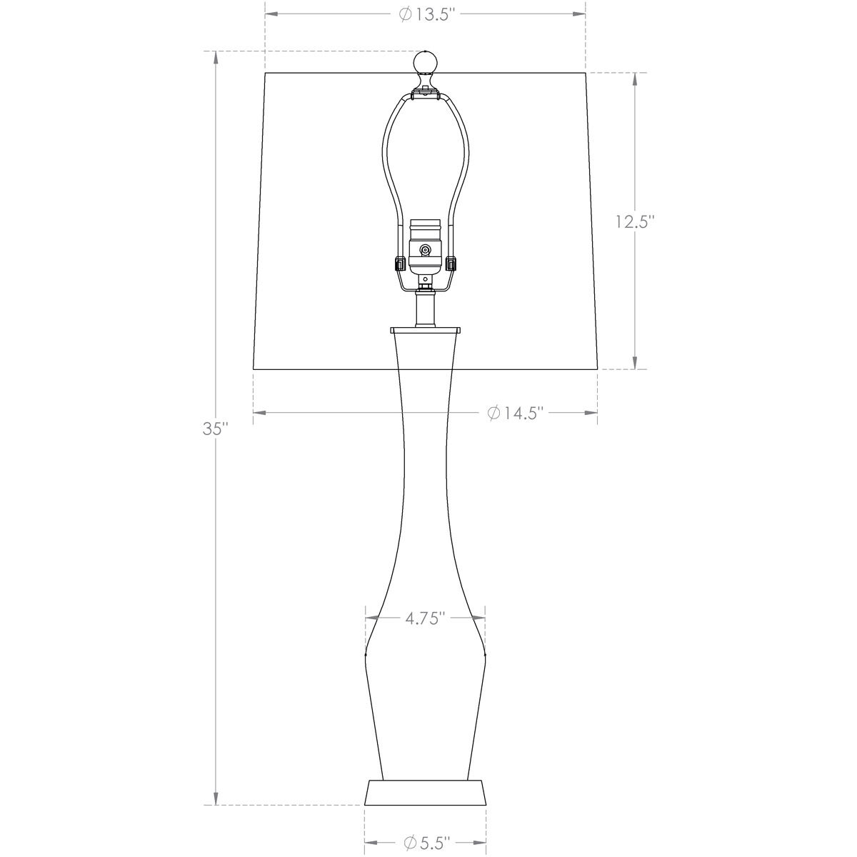 Roberts 35 inch 150.00 watt Antique Brass Table Lamp Portable Light in Blue