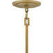 Simone LED 34.25 inch Burnished Gold Chandelier Ceiling Light in Alabaster, Drum