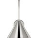 Amber Lewis Malia LED 8 inch Polished Nickel Arched Wall Light