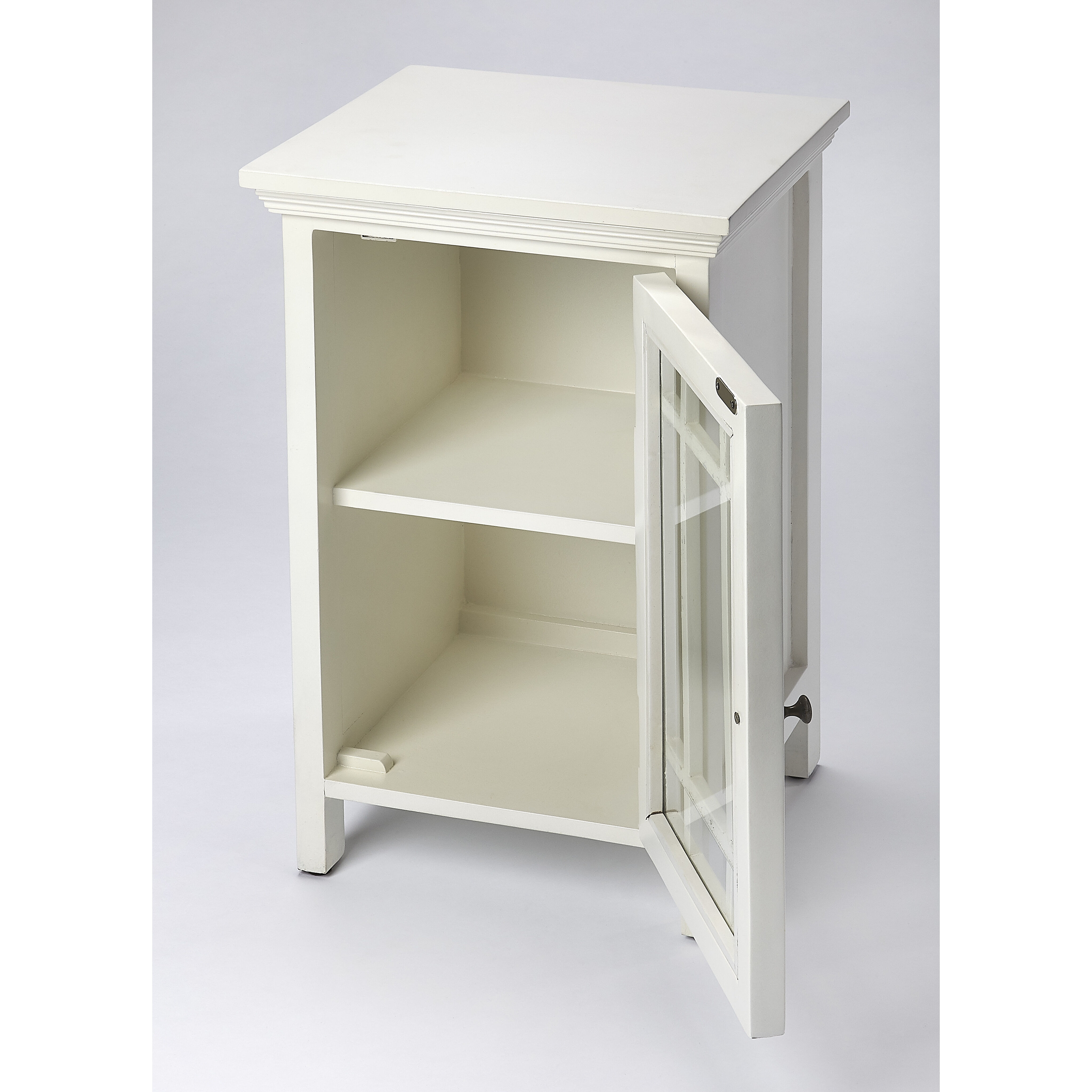 Butler Loft Baxter  Glossy White Chairside Chest
