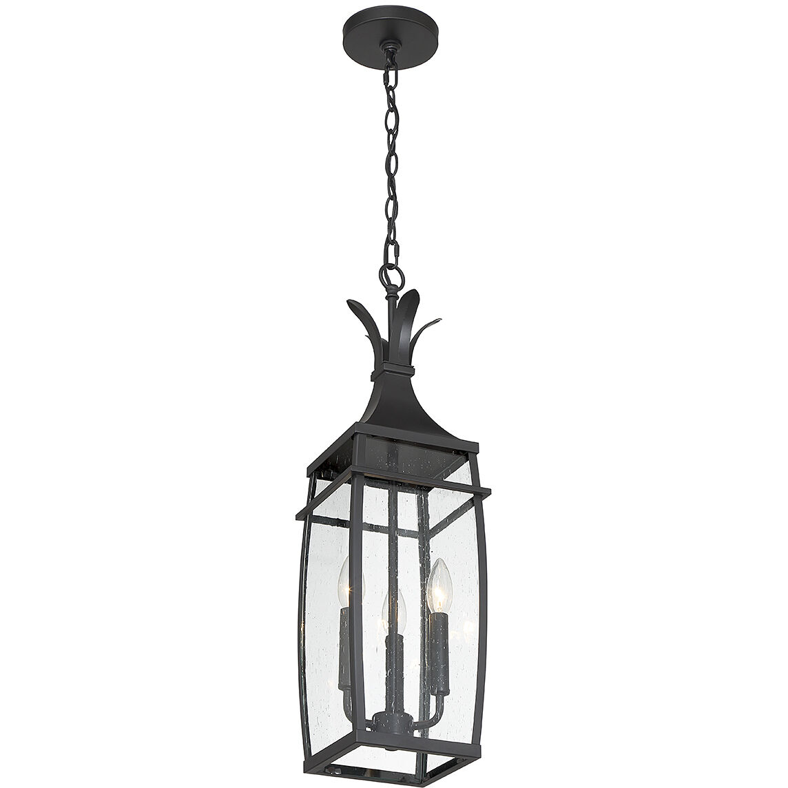 Montpelier 3 Light 7.5 inch Black Outdoor Hanging Lantern