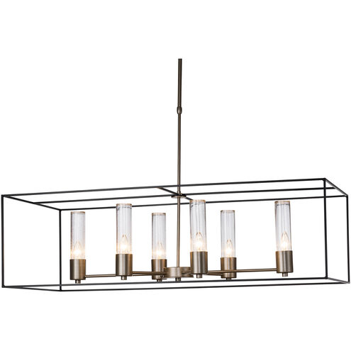 Portico 6 Light 19 inch Natural Iron/Soft Gold Pendant Ceiling Light in Opal