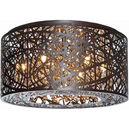 Troy LED 15.75 inch Bronze Flush Mount Ceiling Light