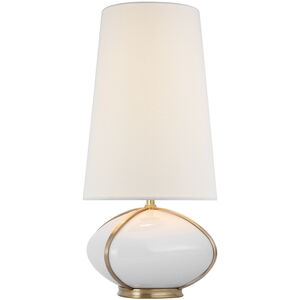 Champalimaud Fondant 17.5 inch 15.00 watt Ivory and Soft Brass Table Lamp Portable Light, Small
