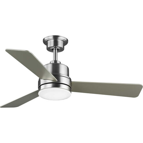 Trevina II 44 inch Brushed Nickel with Silver Blades Ceiling Fan, Progress LED