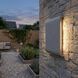 Stela 1 Light 6.25 inch Gray Travertine Outdoor Wall Light