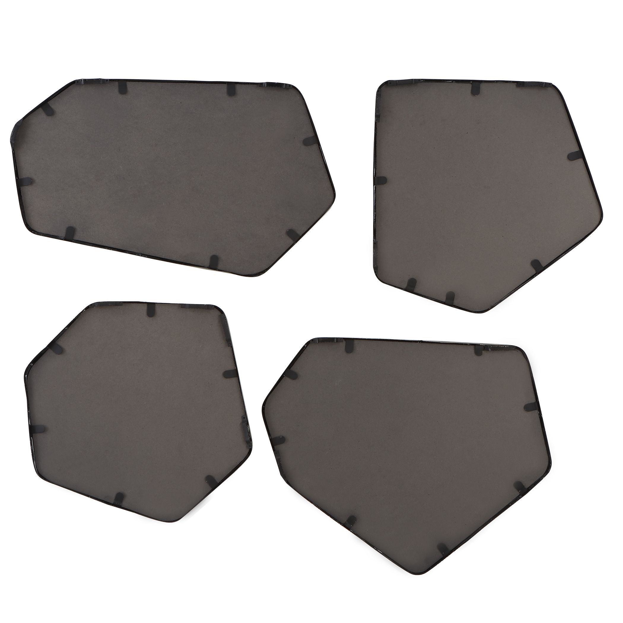 Linneah 20 X 12 inch Satin Black Mirrors