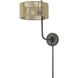 Acordia 17 inch 40.00 watt English Bronze Swing Arm Wall Lamp Wall Light