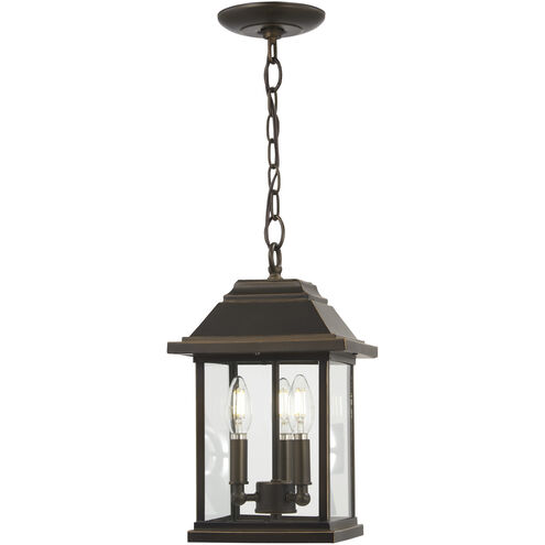 Minka-Lavery Mariner's Pointe 3 Light 9 inch Oil Rubbed Bronze/Gold Chain Hung Light Ceiling Light, Great Outdoors 72634-143C - Open Box