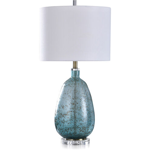 Bay St. Louis 31 inch 150.00 watt Turquoise and Gold Table Lamp Portable Light