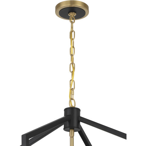 Colwick 6 Light 17.75 inch Matte Black and Signature Gold Pendant Ceiling Light