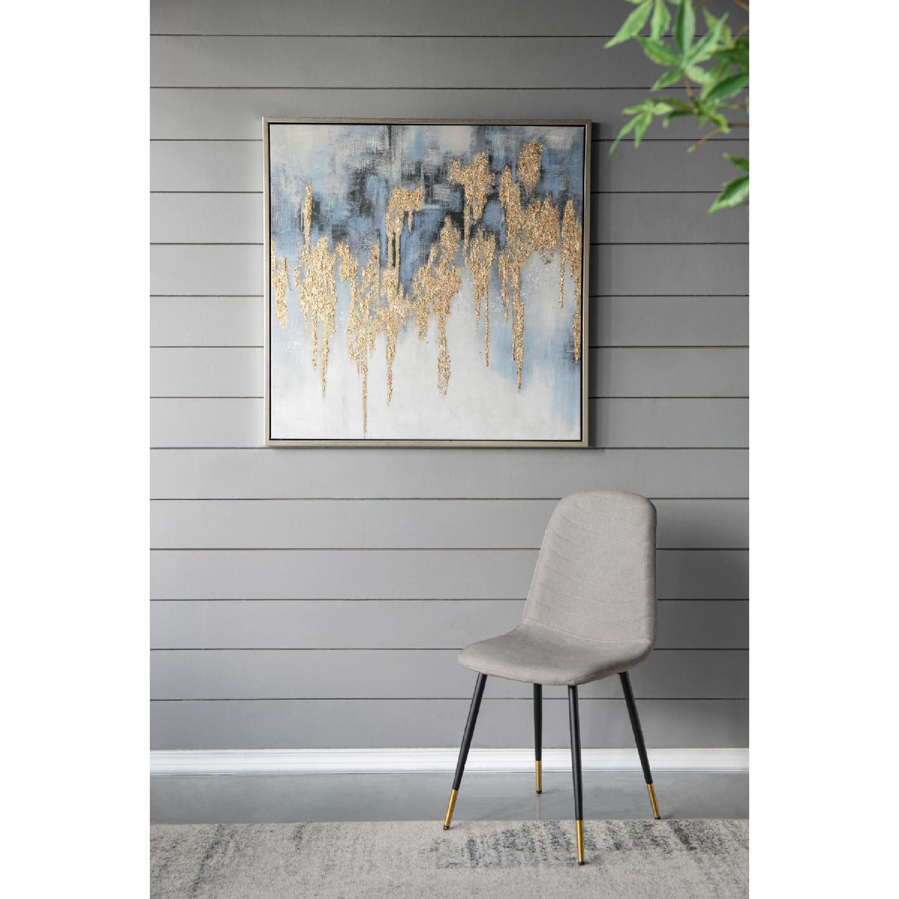 Anita Gray/Gold/Blue Wall Art