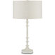 Gallo 27.75 inch 100 watt Gesso White Table Lamp Portable Light