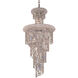 Spiral 10 Light 16 inch Chrome Dining Chandelier Ceiling Light in Royal Cut