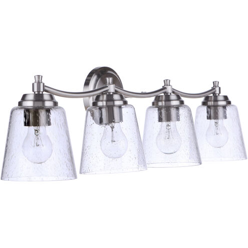 Tyler 4 Light 31 inch Brushed Polished Nickel Vanity Light Wall Light