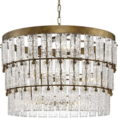 Chevall 9 Light 32 inch Gold Ombre Chandelier Ceiling Light, Design Series