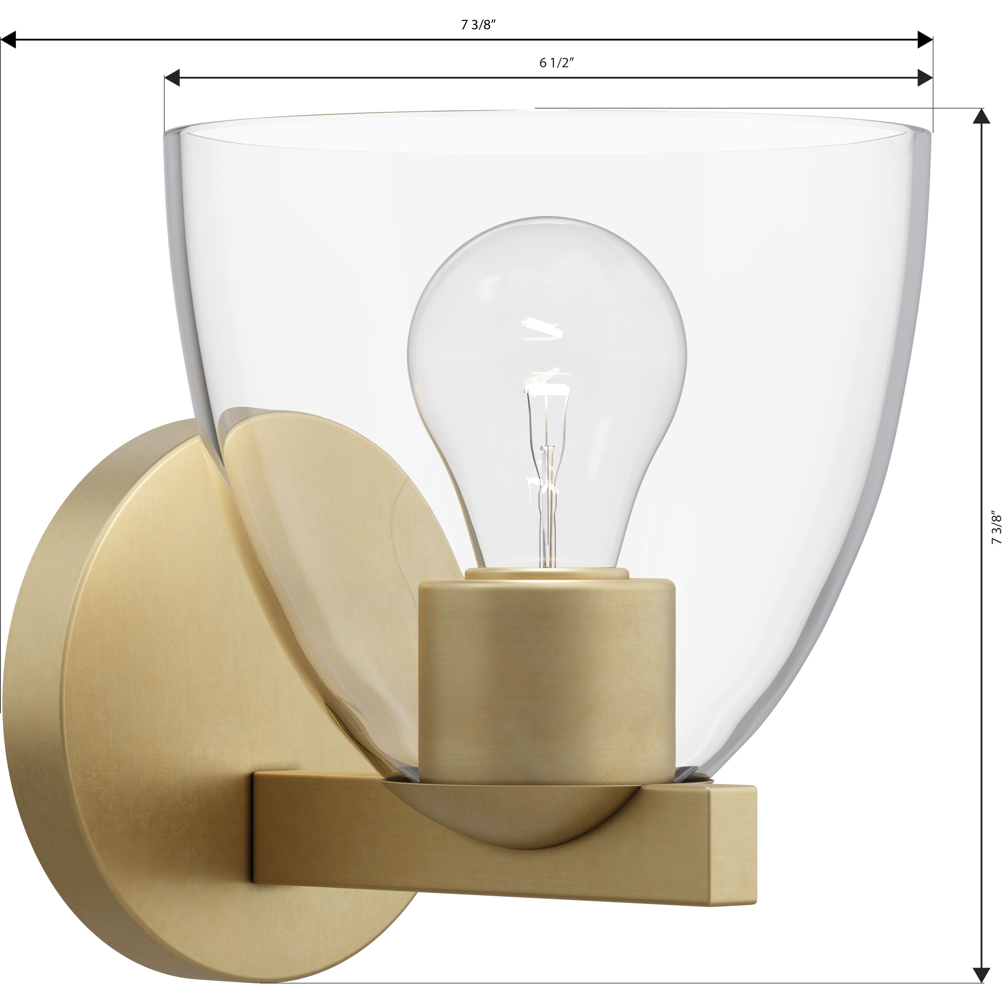 Noellea 1 Light 6.5 inch Legacy Brass Bath Sconce Wall Light