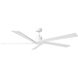 Aspen 70 inch Matte White Ceiling Fan