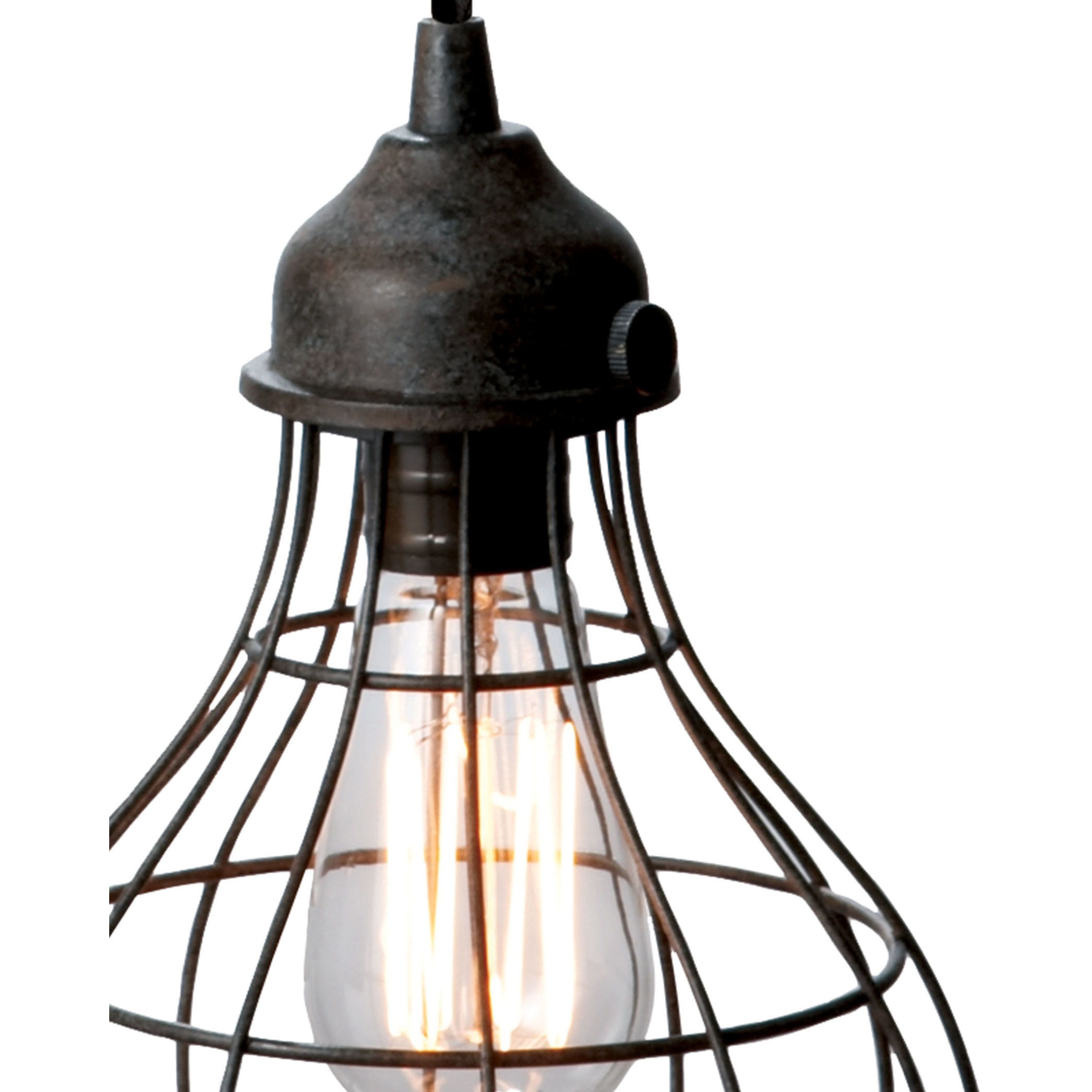 Wire 1 Light 6 inch Oil Rubbed Bronze Mini Pendant Ceiling Light