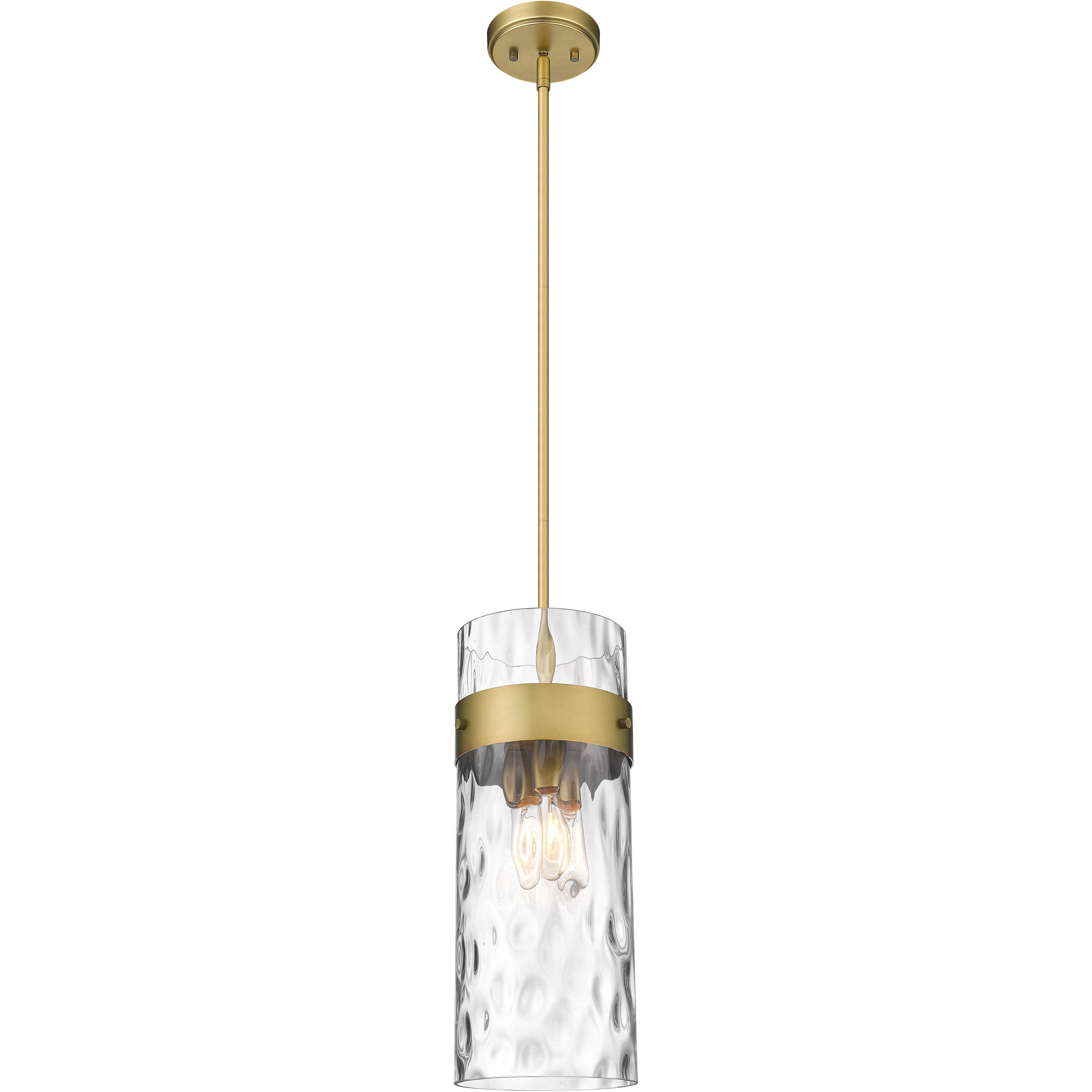 Fontaine 3 Light 9 inch Rubbed Brass Pendant Ceiling Light