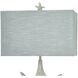 Anartia 29.5 inch 100 watt Cream and Silver Table Lamp Portable Light